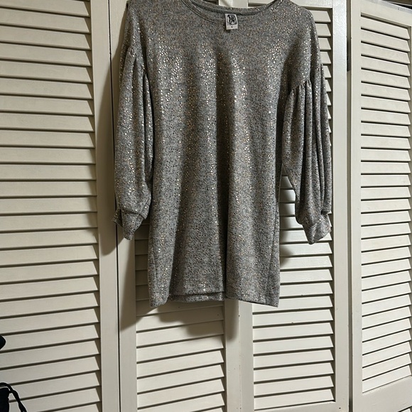 Sparkling Silver Kids Dress - Picture 4 of 4